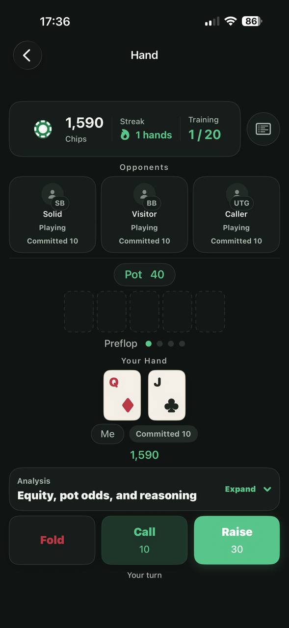 Texas Hold'em Trainer